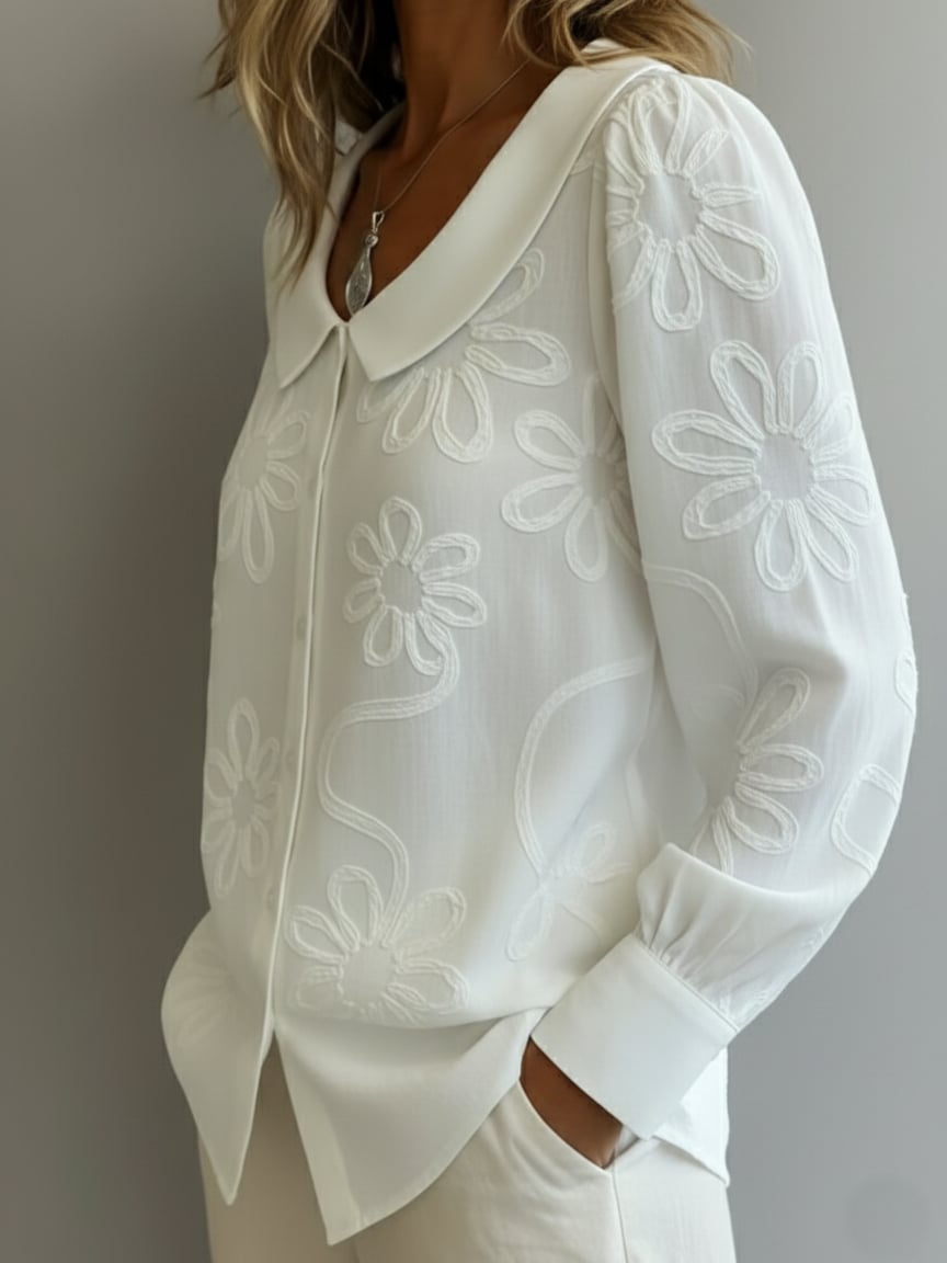 Women's Vintage Floral And Botanical Print Art Shirt