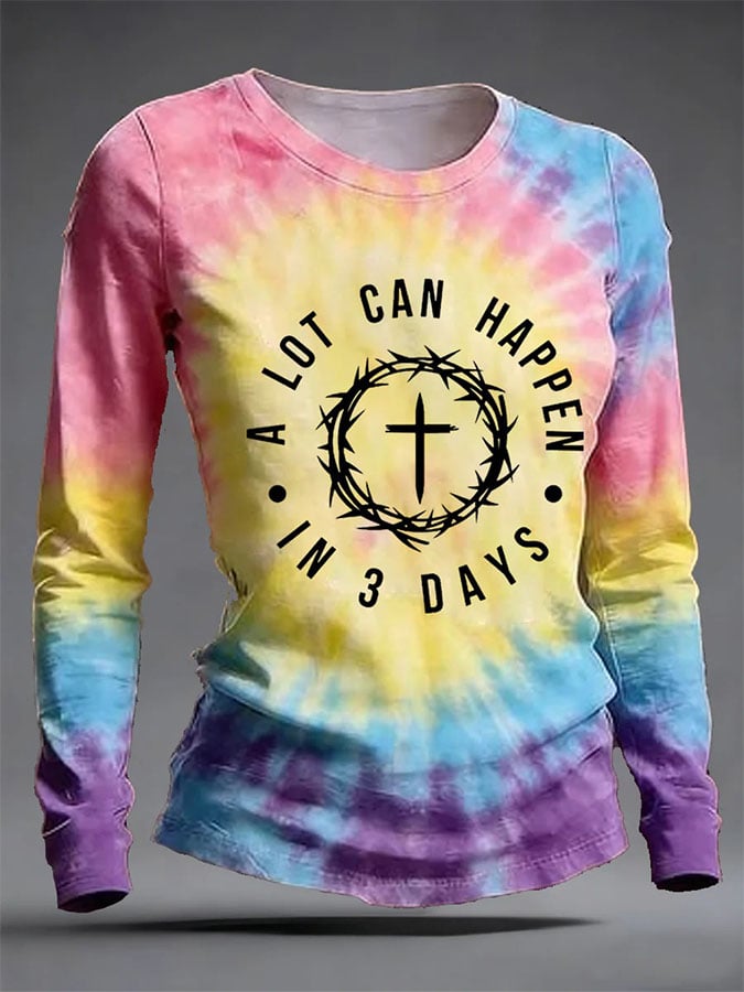 Women's Casual Print Long-Sleeve T-Shirt
