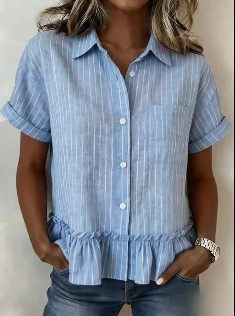 Women'S Casual Striped Top