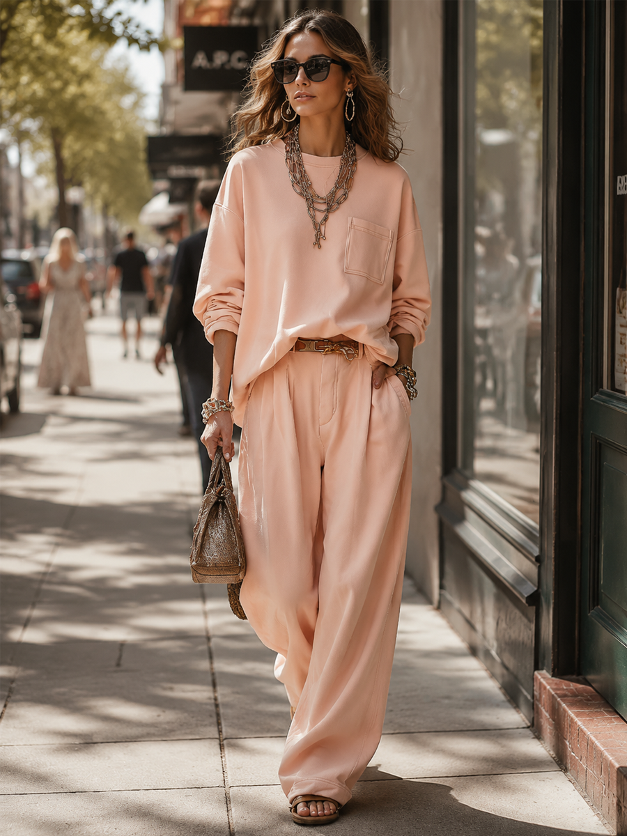 Bohemian Soft Pink Suit