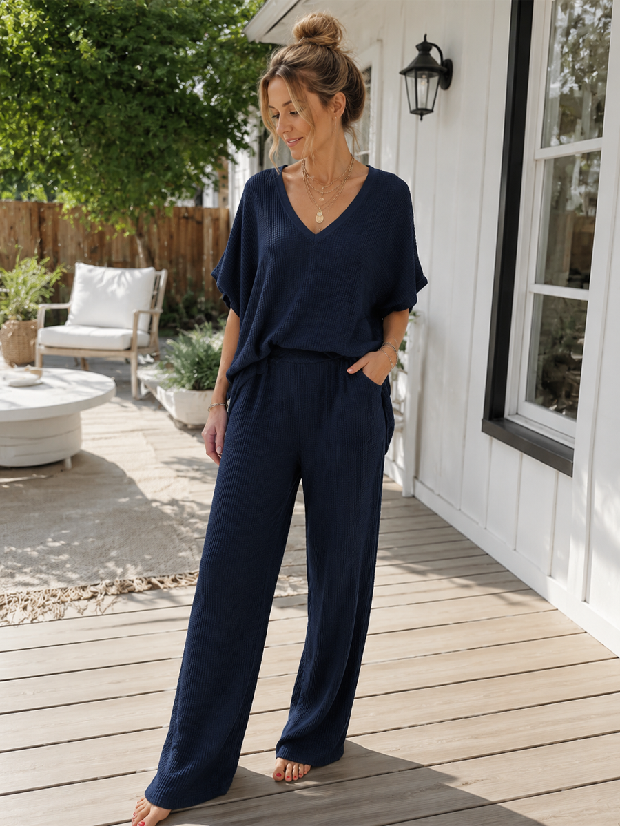 Bohemian Waffle Midnight Blue Set