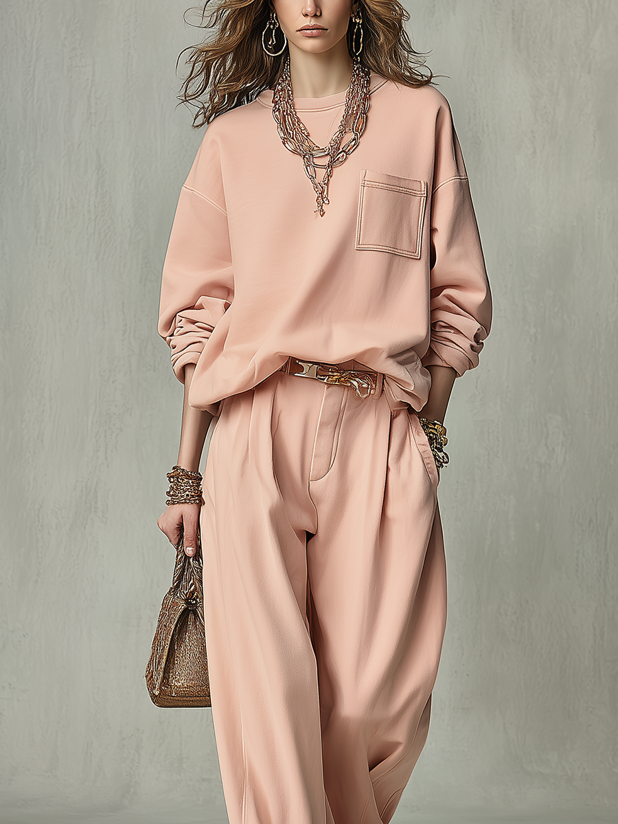 Bohemian Soft Pink Suit