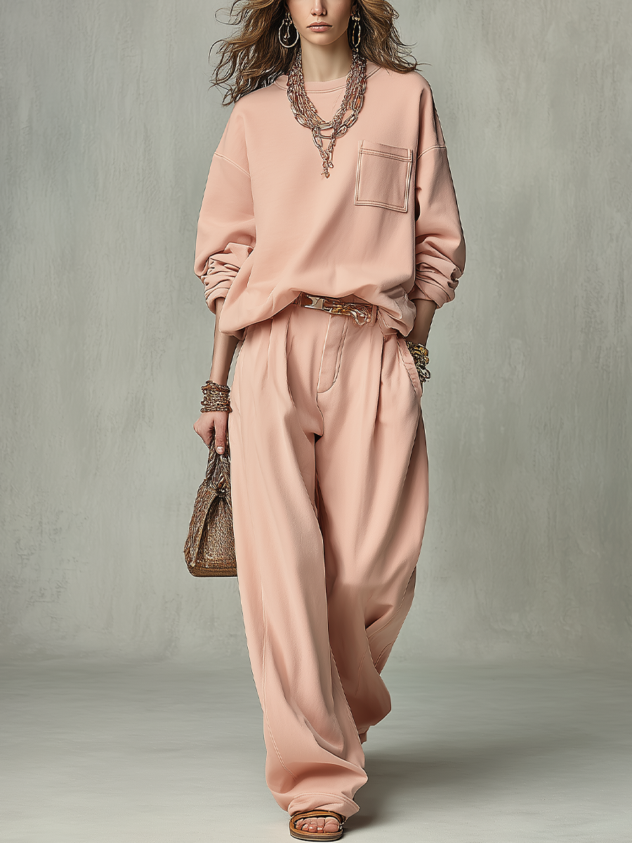 Bohemian Soft Pink Suit