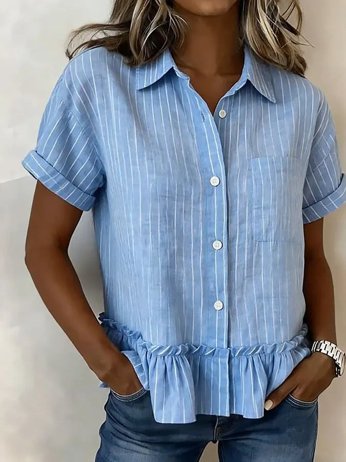Women'S Casual Striped Top