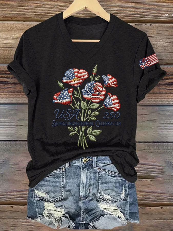 Women's Casual Printed Short-Sleeve T-Shirt