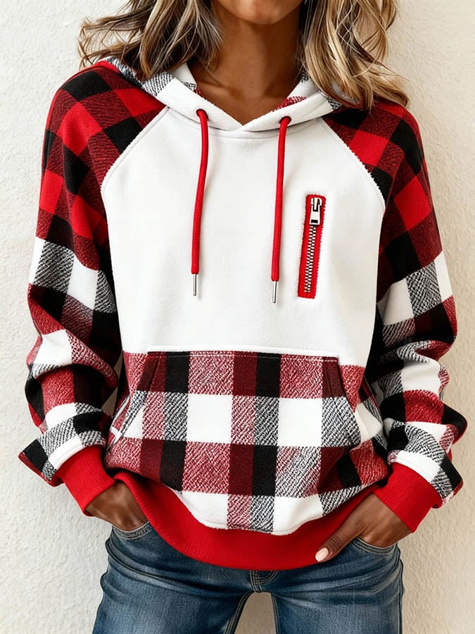 Women's Christmas Color Block Sweatshirt