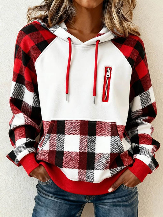 Women's Christmas Color Block Sweatshirt
