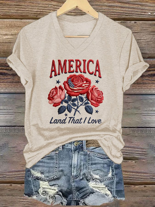 Women's Casual American 250 Commemorative T-shirt