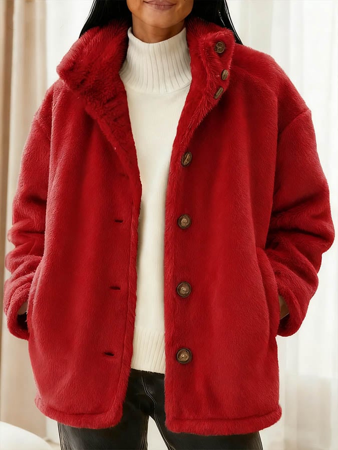Women'S Casual Loose Solid Color Jacket