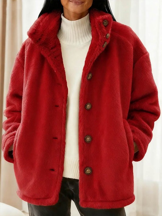Women'S Casual Loose Solid Color Jacket