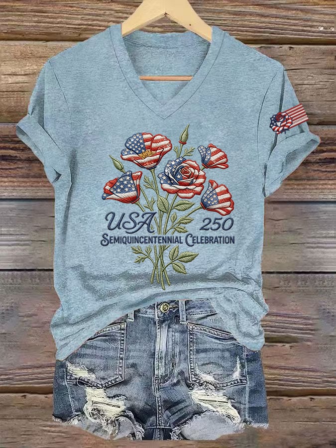 Women's Casual Printed Short-Sleeve T-Shirt