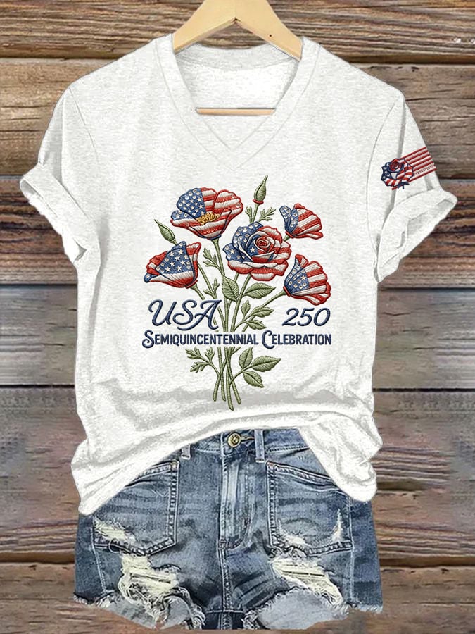 Women's Casual Printed Short-Sleeve T-Shirt