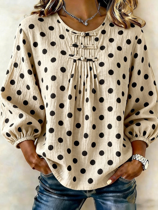 Women Embroidered Cotton Linen Tops