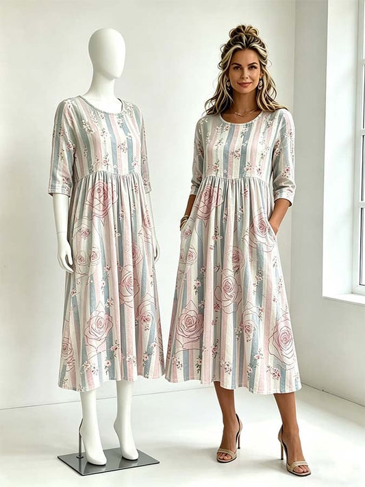 Women'S Casual Printed Dress
