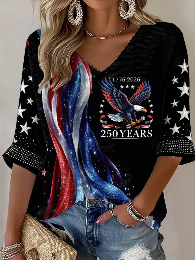 Women's  American 250th Print T-Shirt