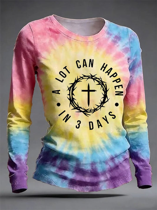 Women's Casual Print Long-Sleeve T-Shirt