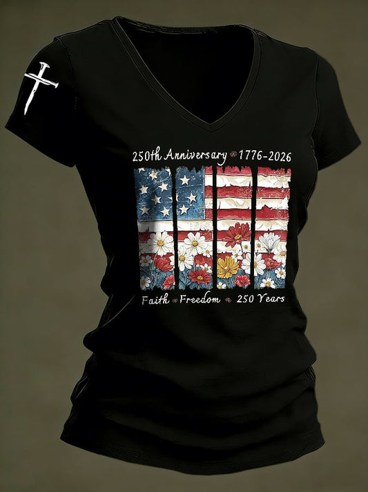 Women's Casual Printed Short-Sleeve T-Shirt