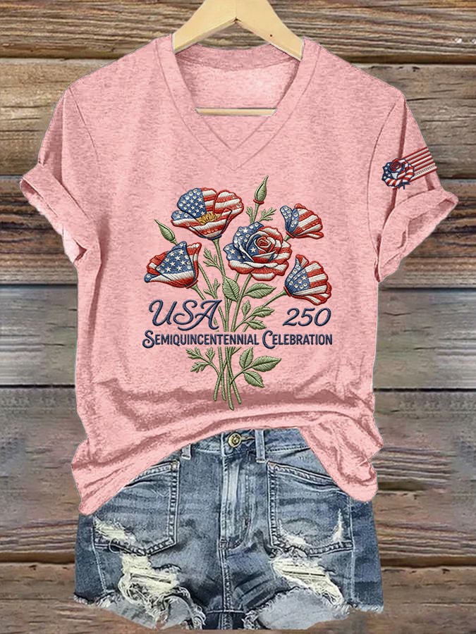 Women's Casual Printed Short-Sleeve T-Shirt