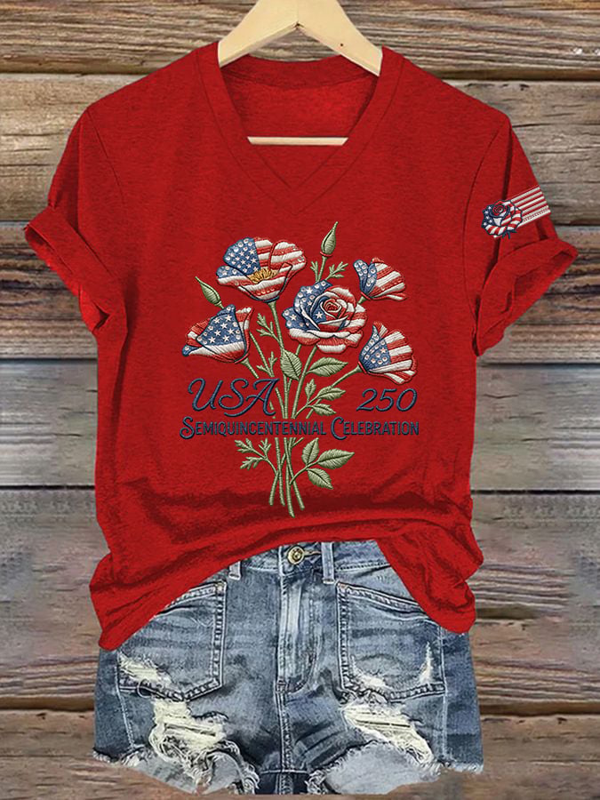 Women's Casual Printed Short-Sleeve T-Shirt