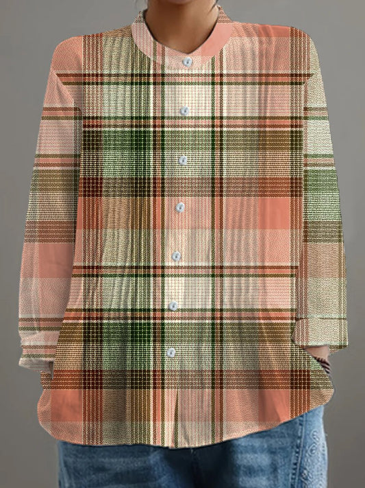 Women's Geometric Art Print Pleated Design Shirt