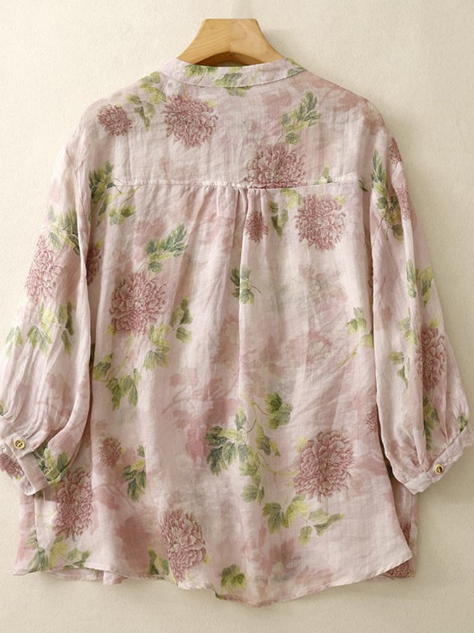 Women's Floral Print Casual Shirt