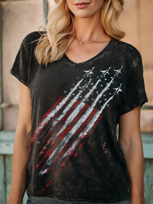Women's Vintage American Founding 250th Anniversary Short-Sleeved T-Shirt